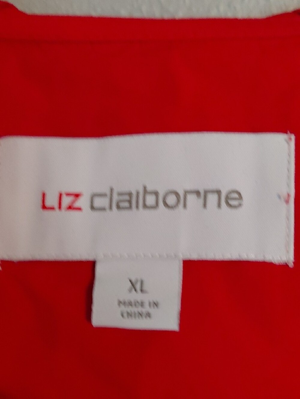 Liz Claiborne Red Hooded Utility Jacket - Picture 3 of 3